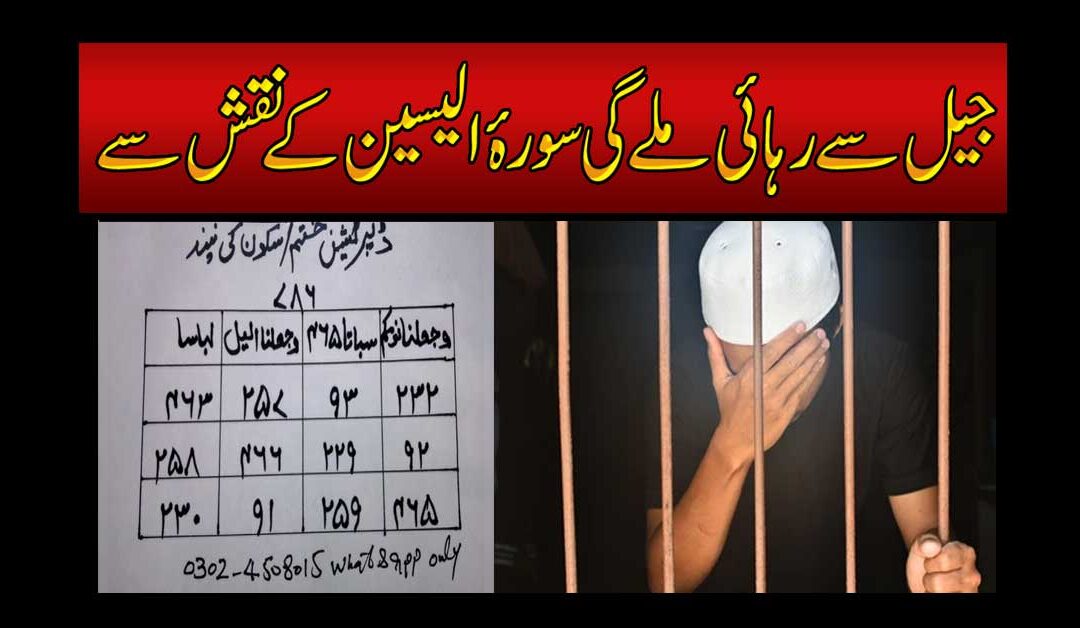 Jail Se Rehai Ka Naqsh | Surah Yaseen Ka Naqsh